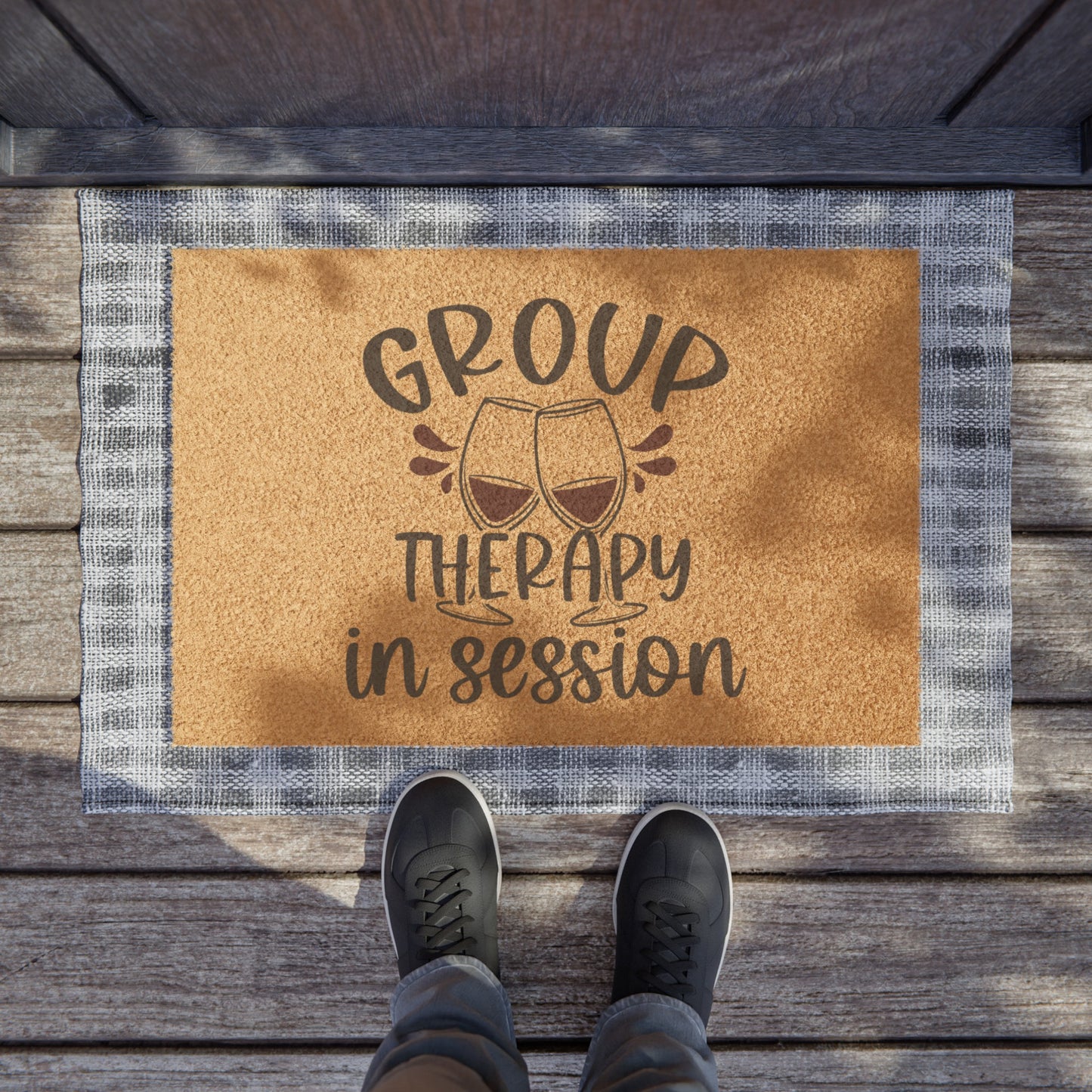 Group Therapy Wine Doormat