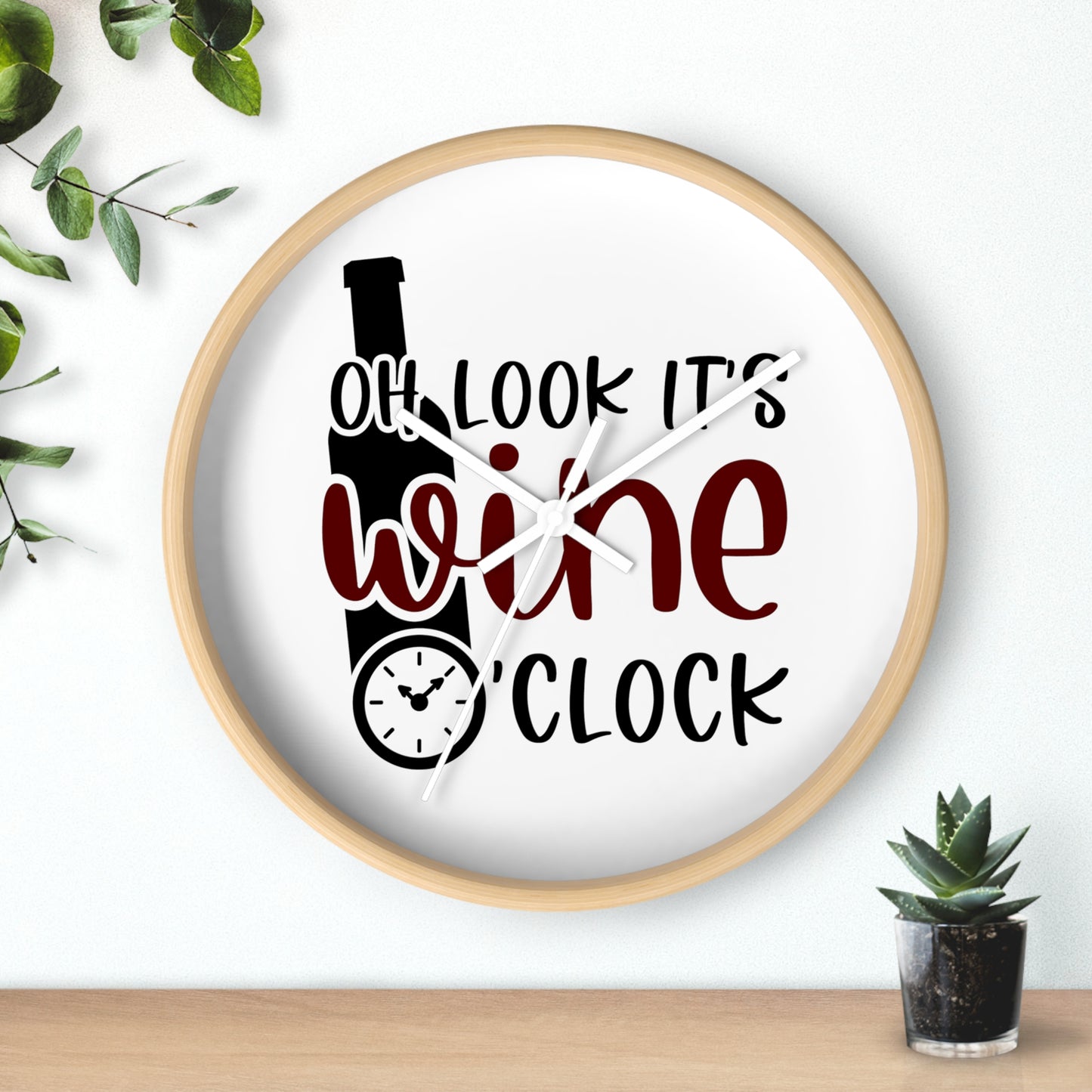 Wine O'Clock Wall Clock