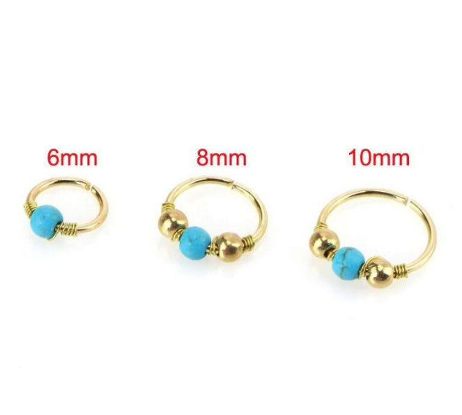 Body Piercing Turquoise Nose Ring Piercing Jewelry