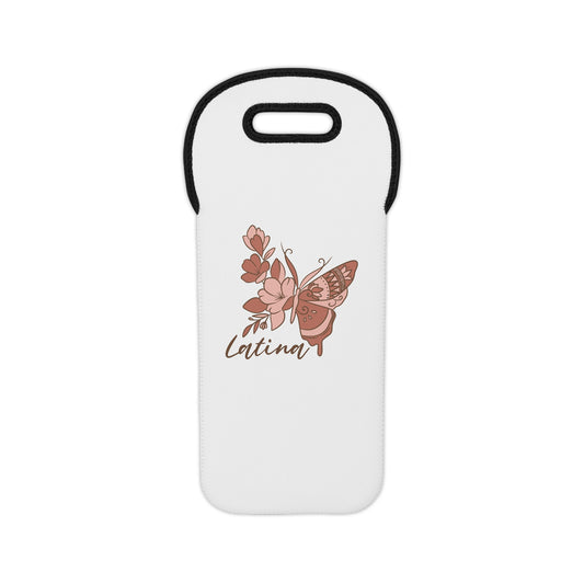 Latina Butterfly Wine Tote Bag Spanish