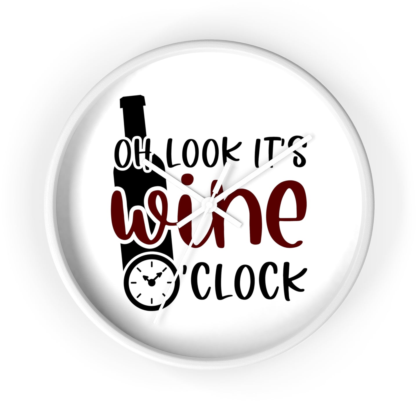 Wine O'Clock Wall Clock