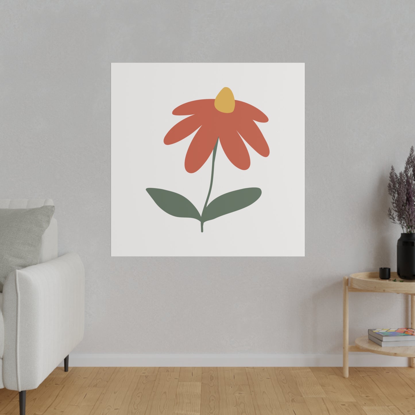 Flower Matte Canvas, Stretched, 0.75"