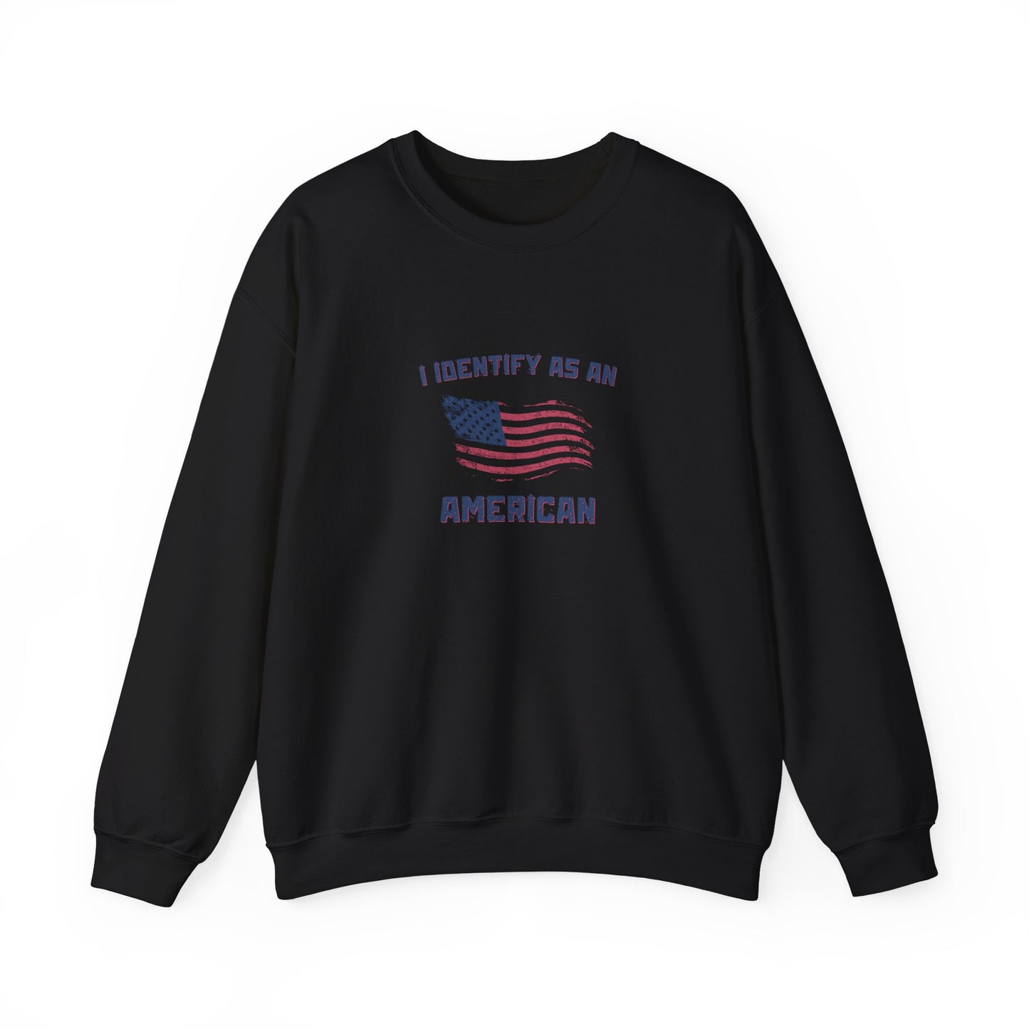 I Identify as American Unisex Heavy Blend™ Crewneck Sweatshirt