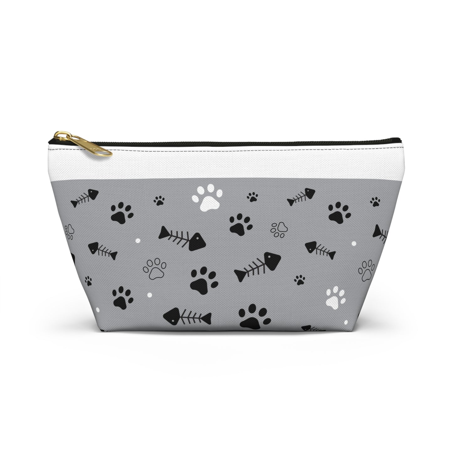 Fish Bones & Paws Accessory Pouch w T-bottom