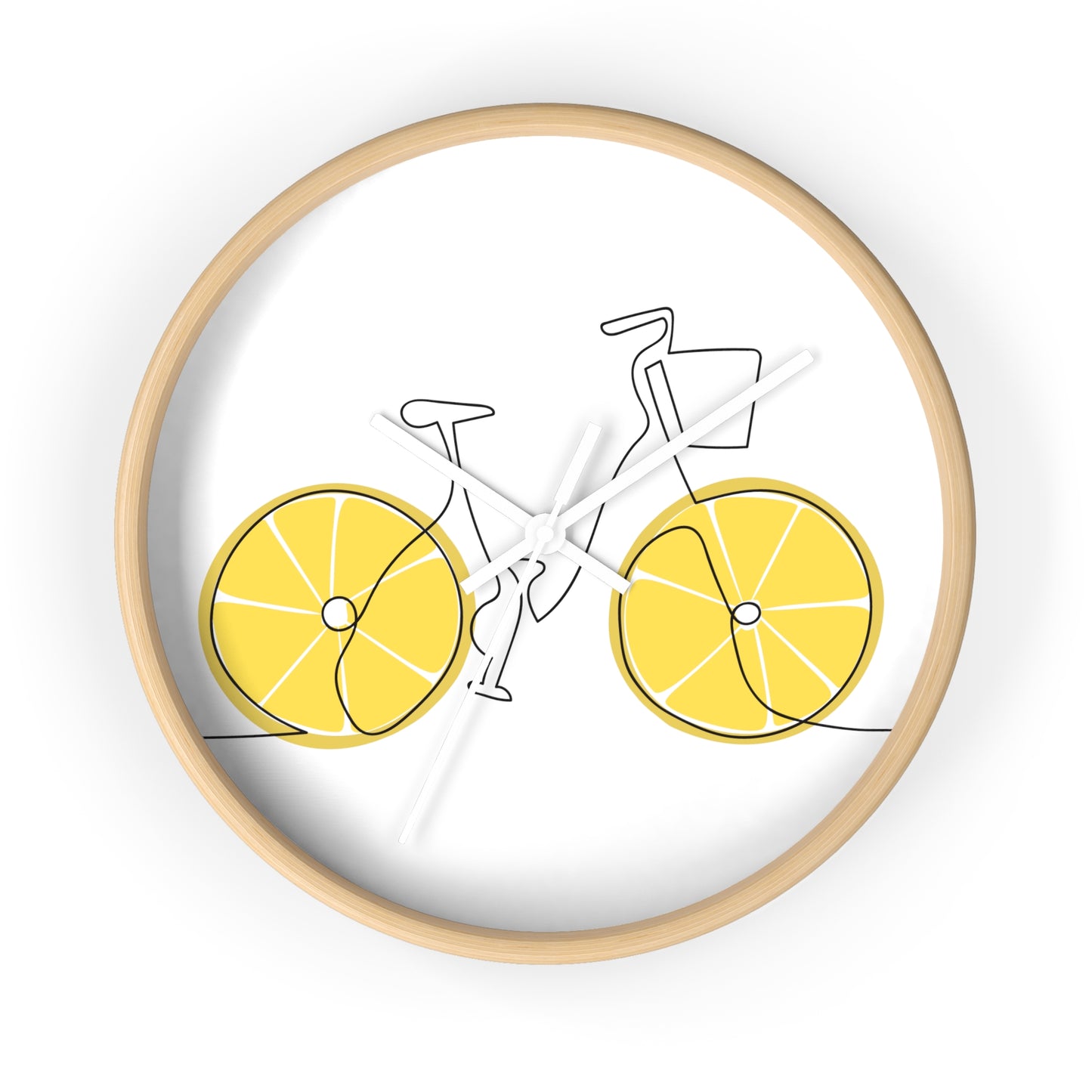 Lemon Wheel Bike Wall Clock