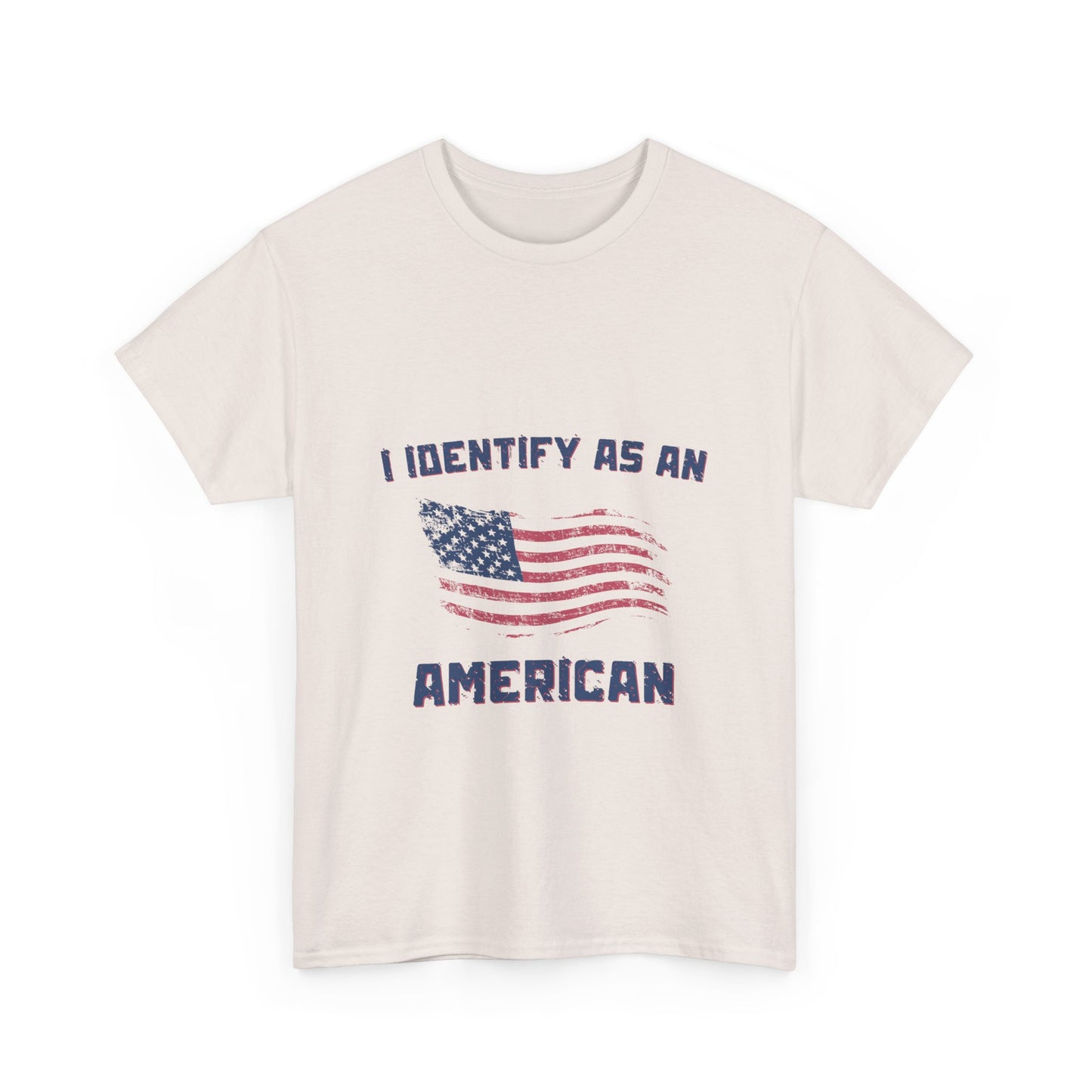 I Identify American Unisex Heavy Cotton Tee