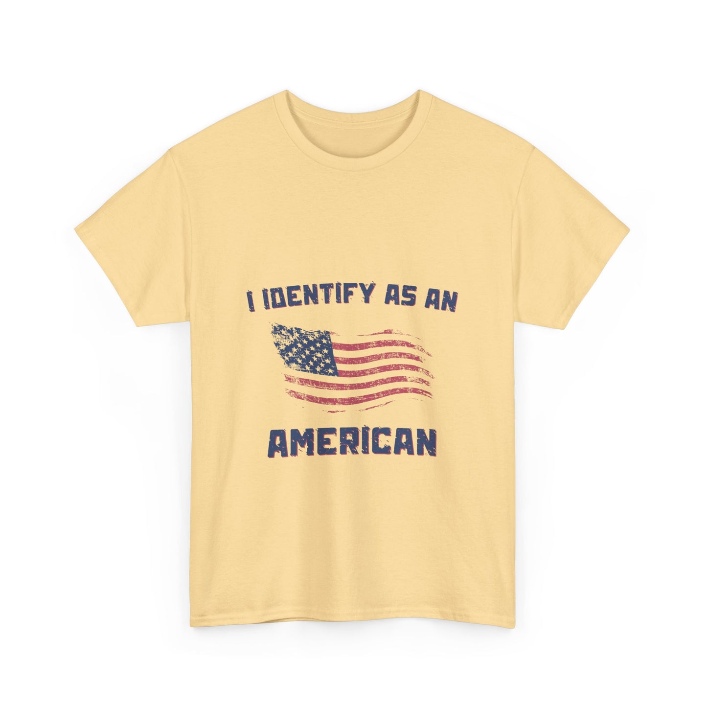 I Identify American Unisex Heavy Cotton Tee