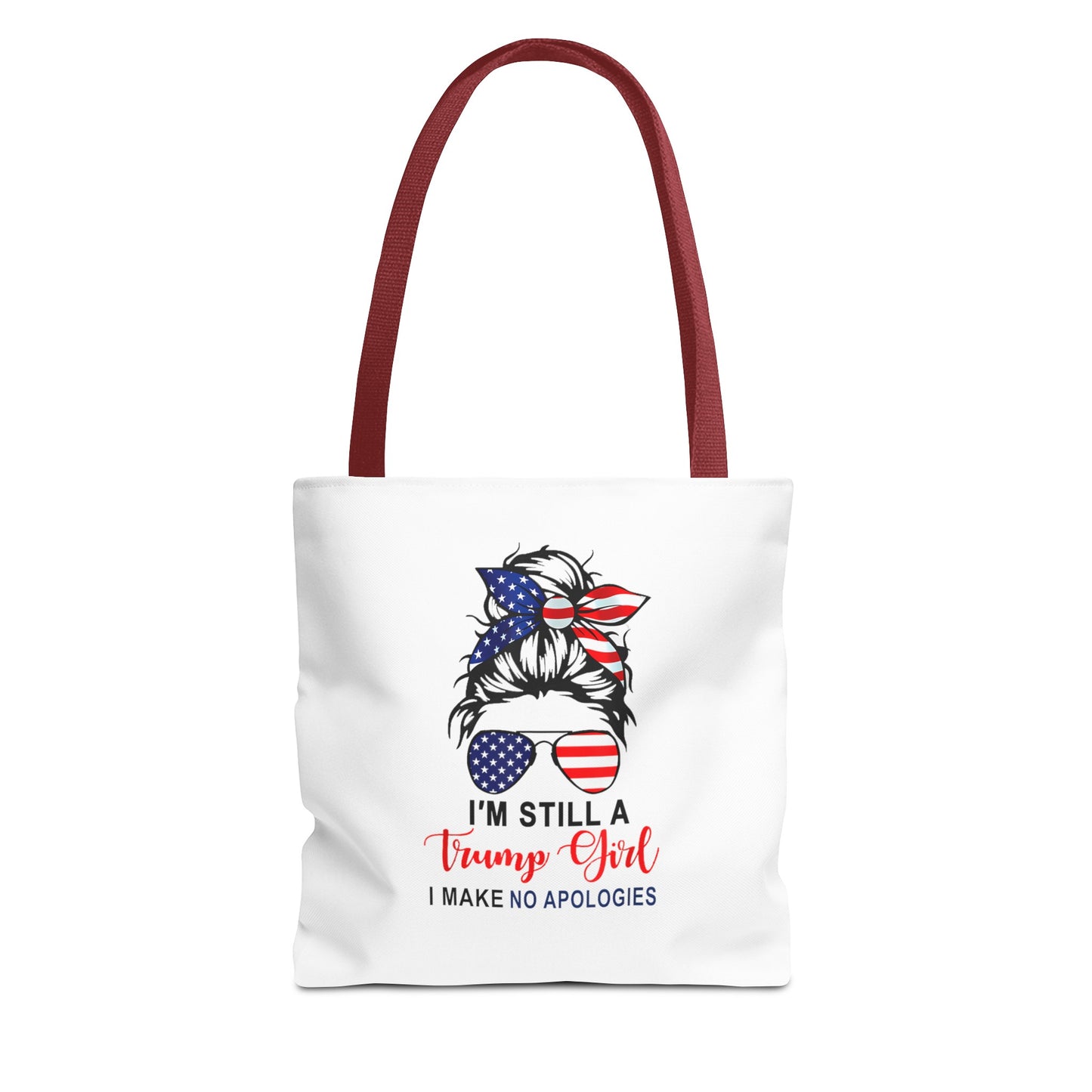 Trump Girl No Apologies Tote Bag (AOP)