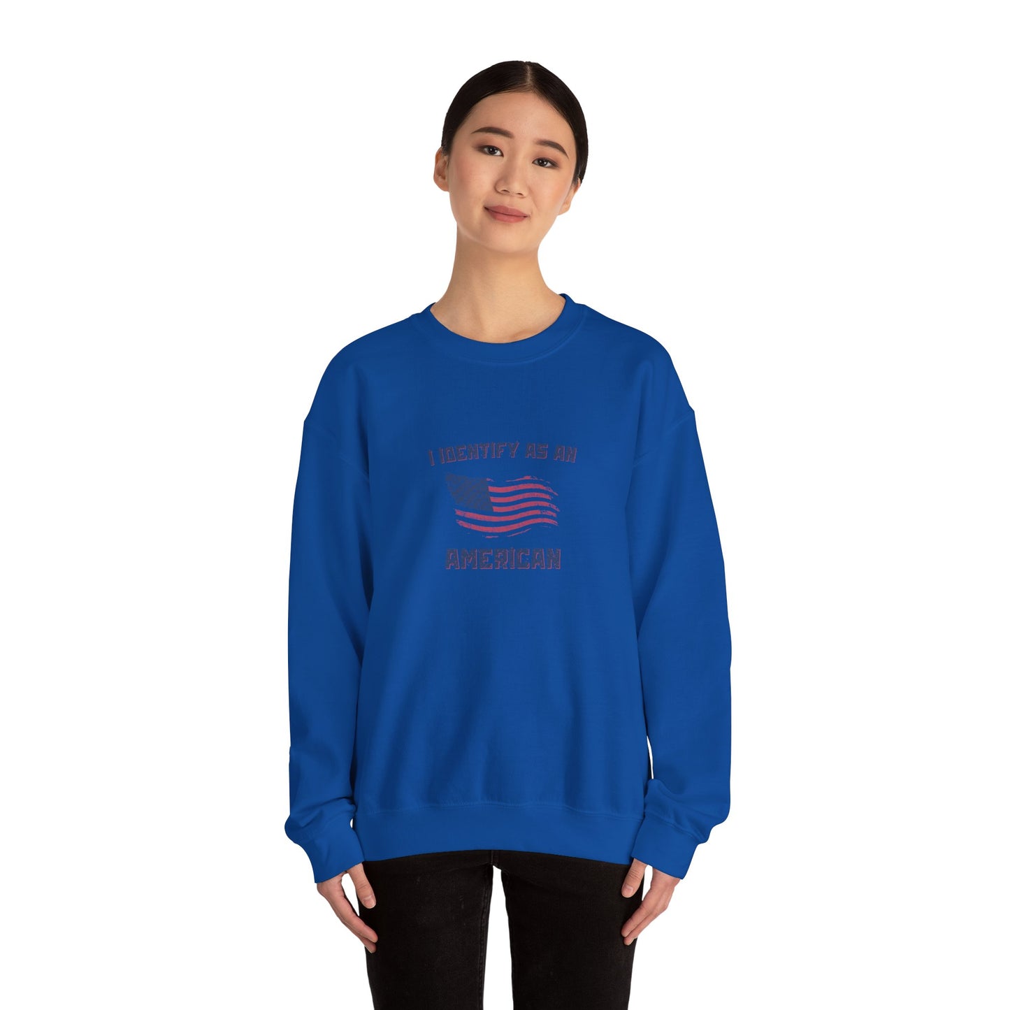 I Identify as American Unisex Heavy Blend™ Crewneck Sweatshirt