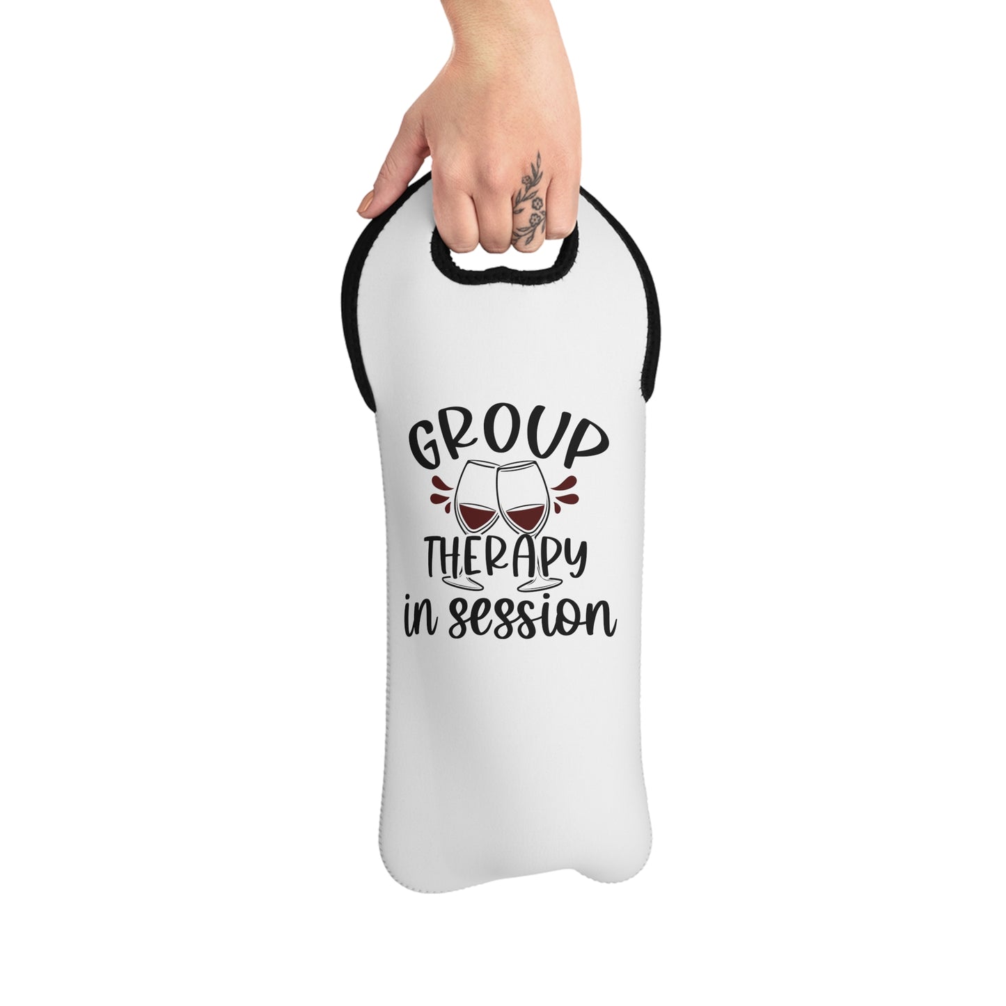 Group Therapy Wine Tote Bag