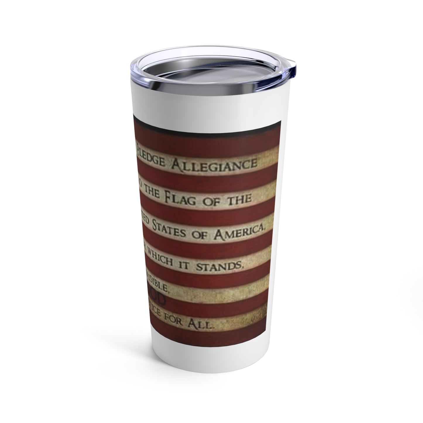 Pledge Flag Tumbler 20oz