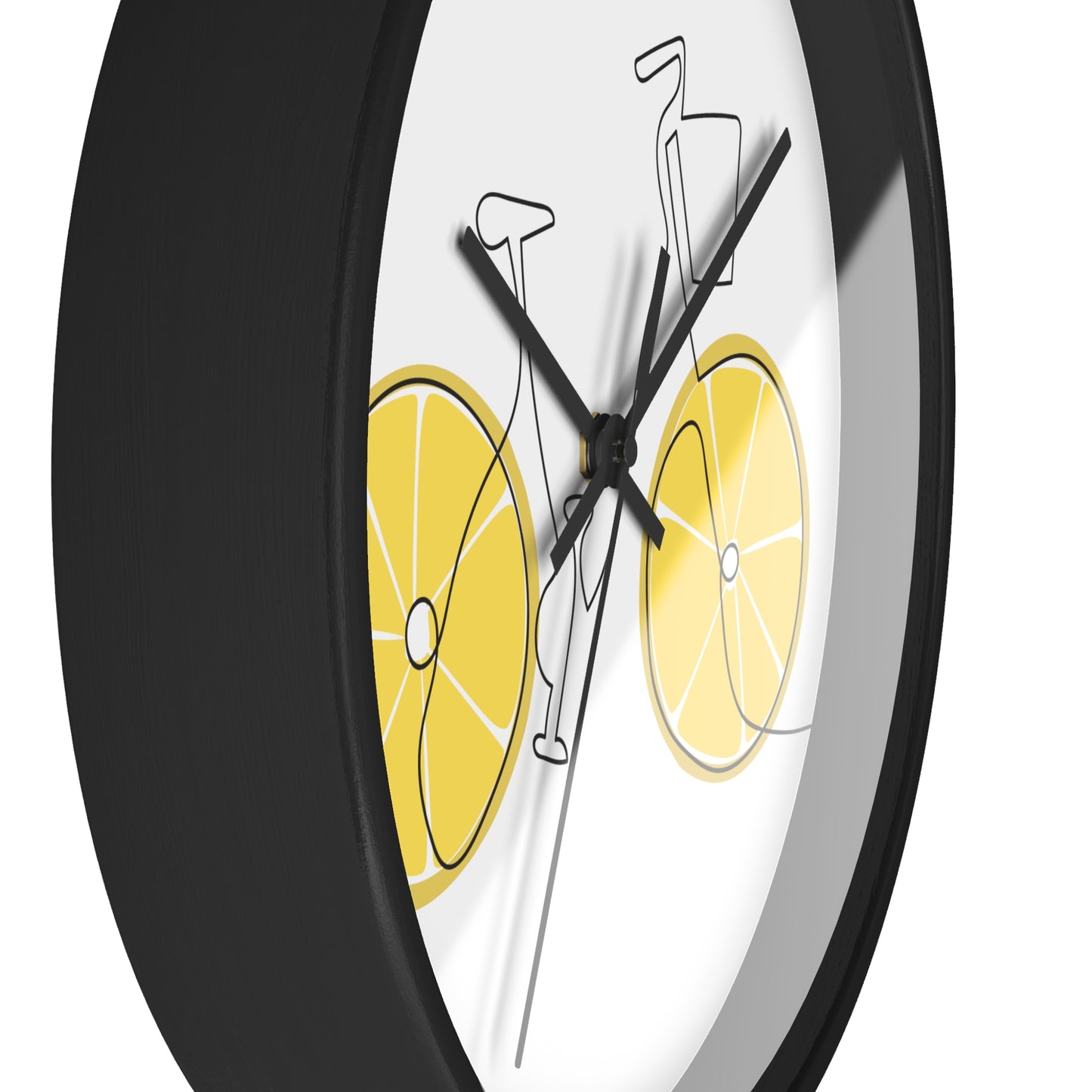 Lemon Wheel Bike Wall Clock