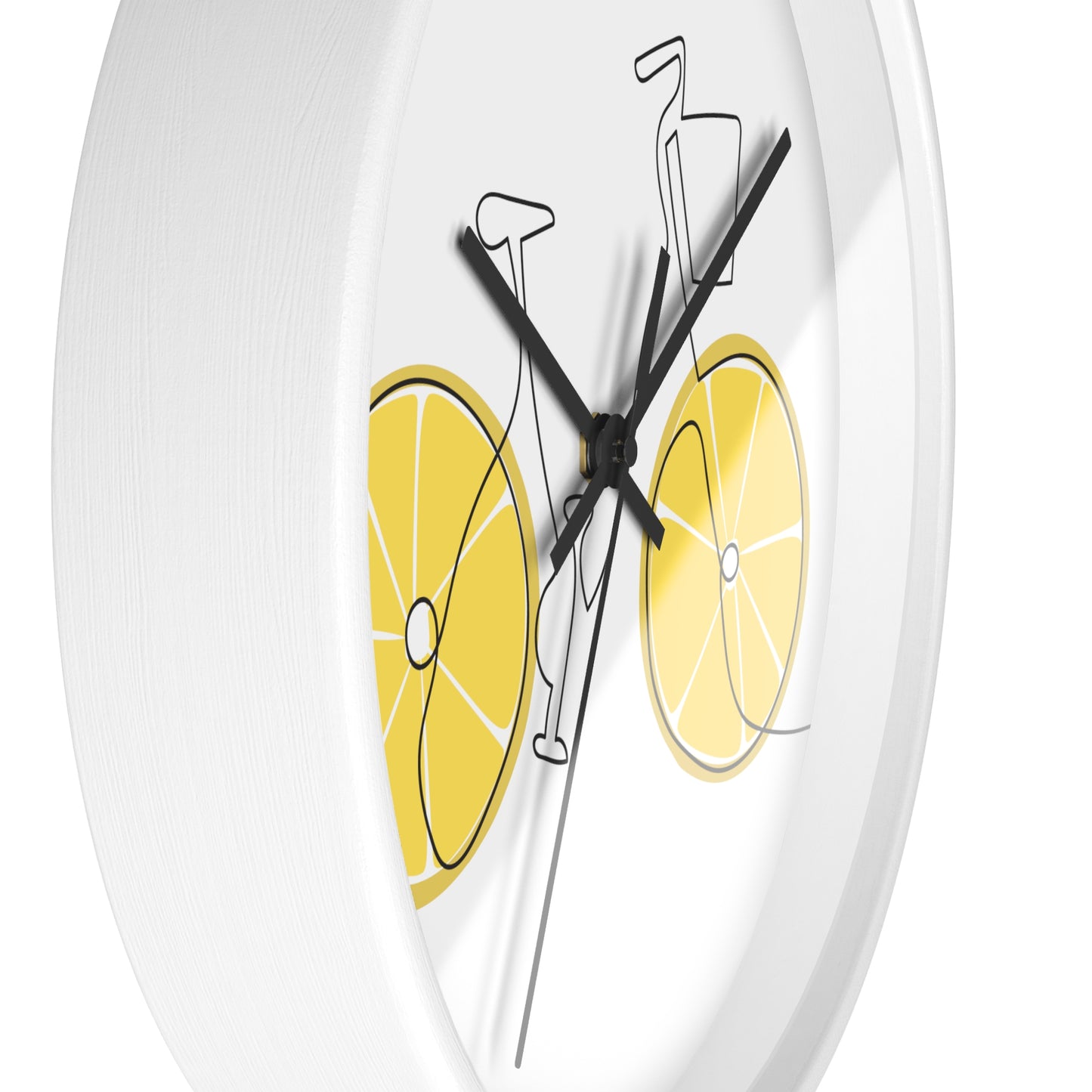 Lemon Wheel Bike Wall Clock