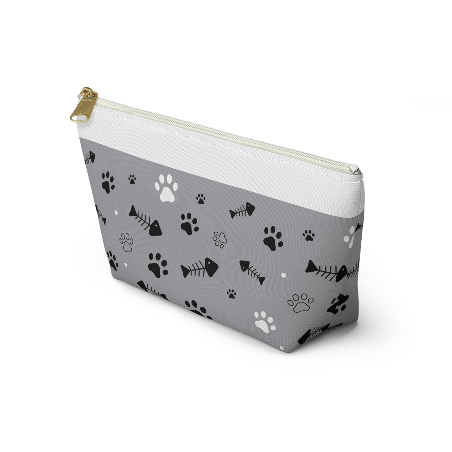 Fish Bones & Paws Accessory Pouch w T-bottom