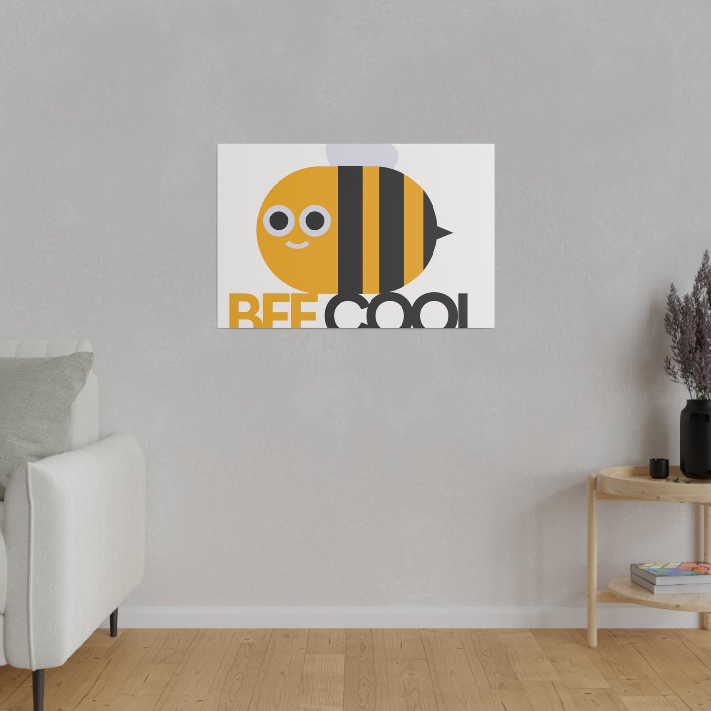 Bee Cool Matte Canvas, Stretched, 0.75"