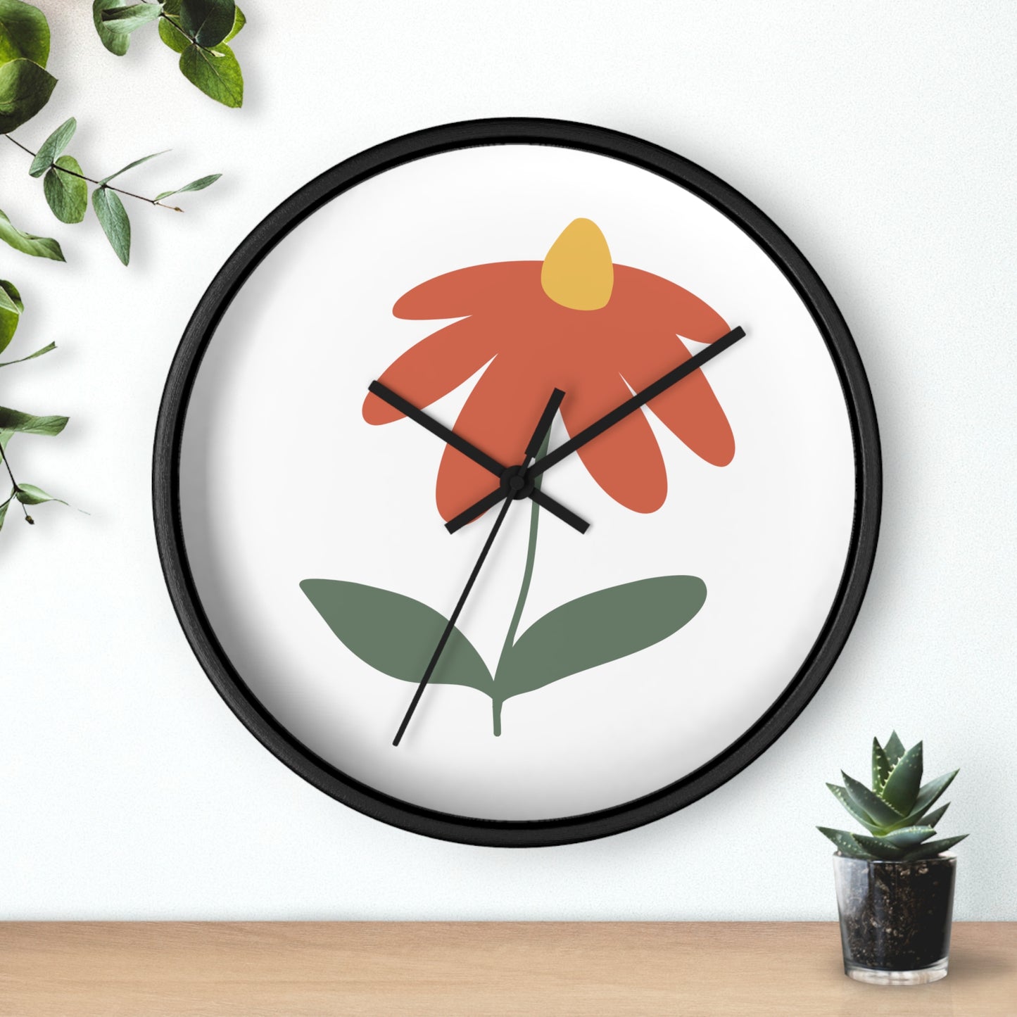 Flower Wall Clock