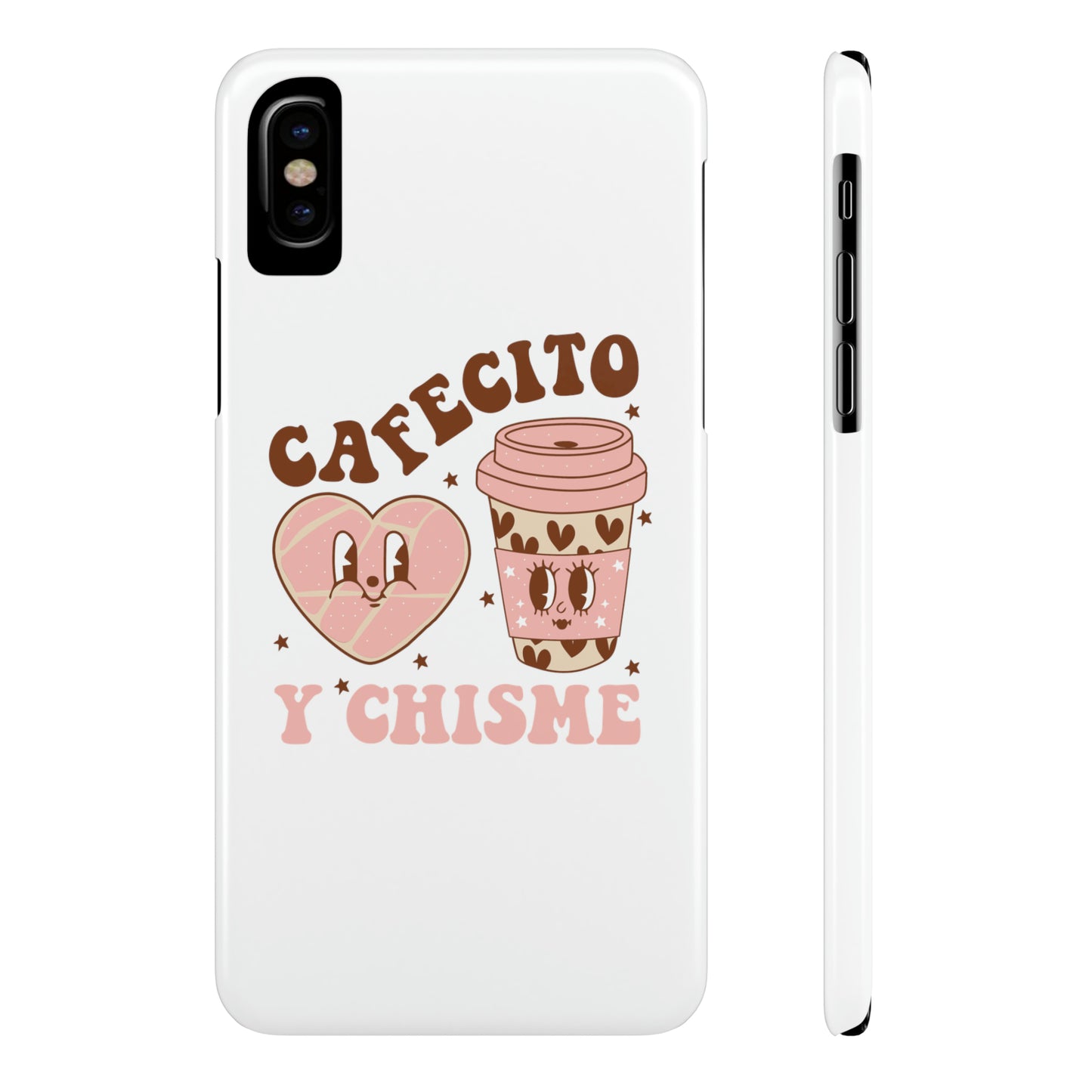 Cafecito Slim Phone Cases Spanish