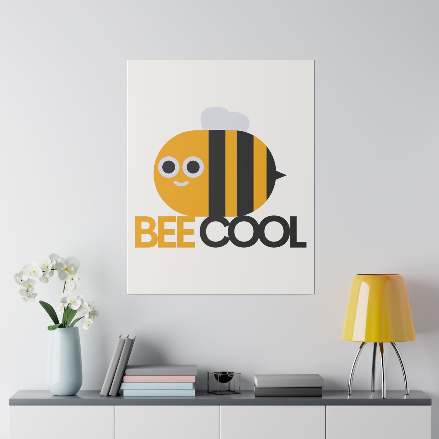 Bee Cool Matte Canvas, Stretched, 0.75"