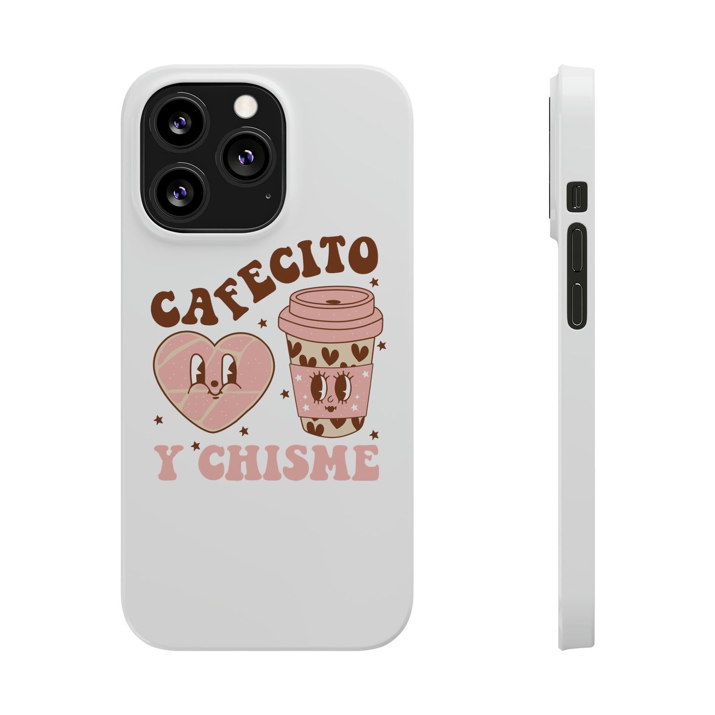 Cafecito Slim Phone Cases Spanish