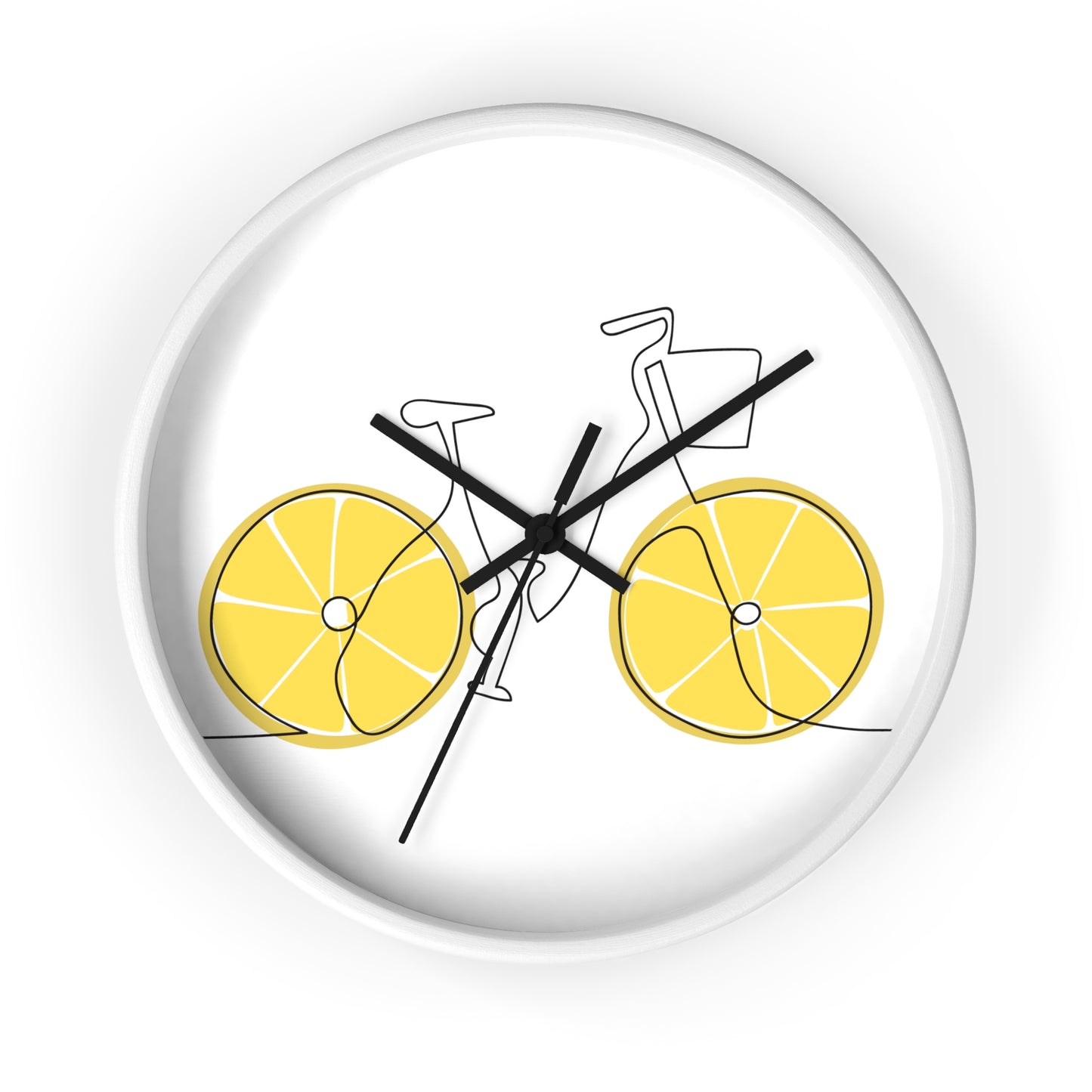 Lemon Wheel Bike Wall Clock