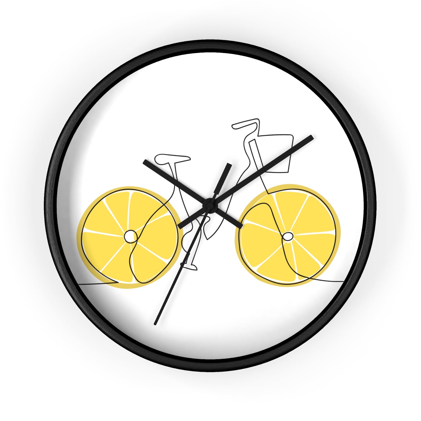 Lemon Wheel Bike Wall Clock