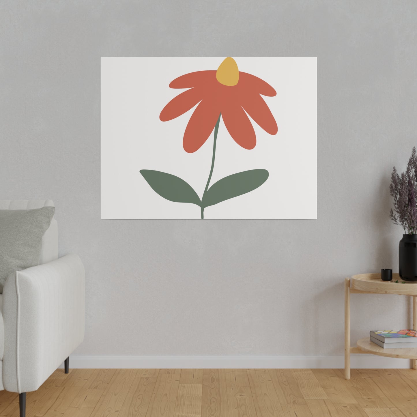 Flower Matte Canvas, Stretched, 0.75"