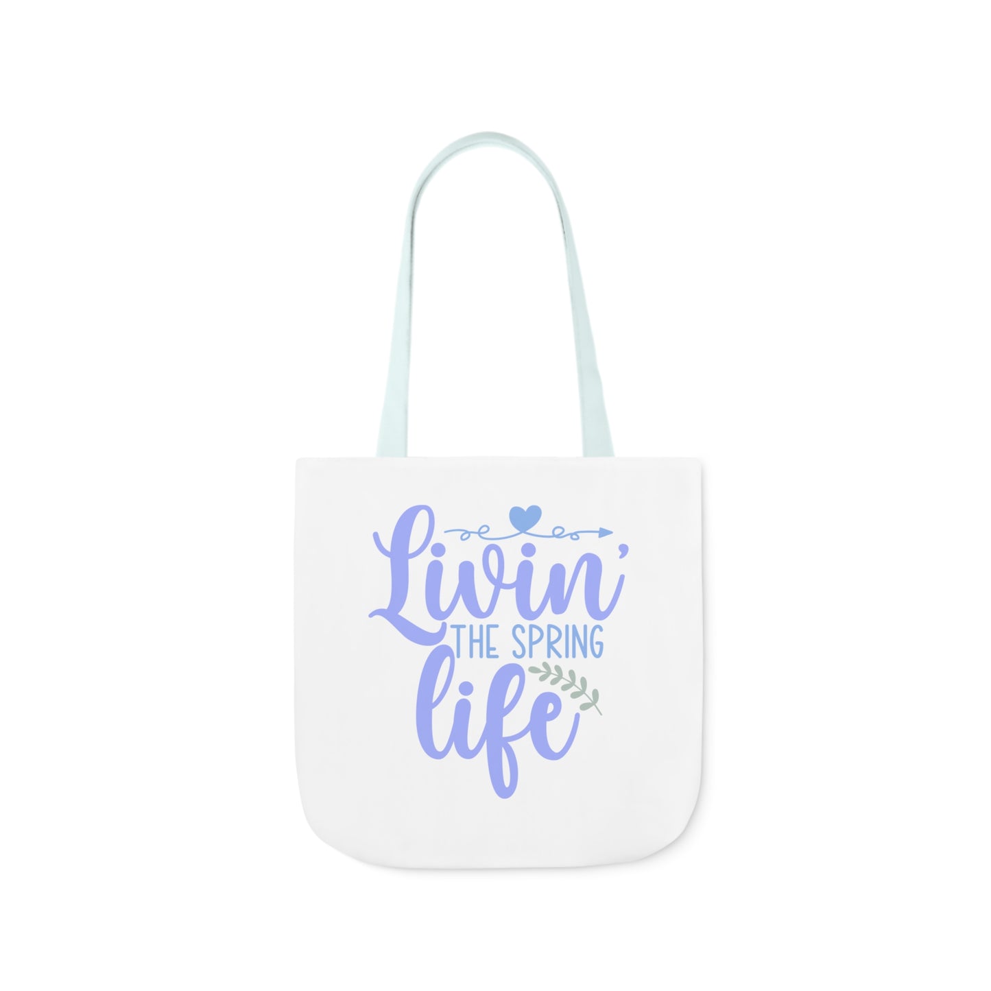 Livin' The Spring Life Canvas Tote Bag, 5-Color Straps