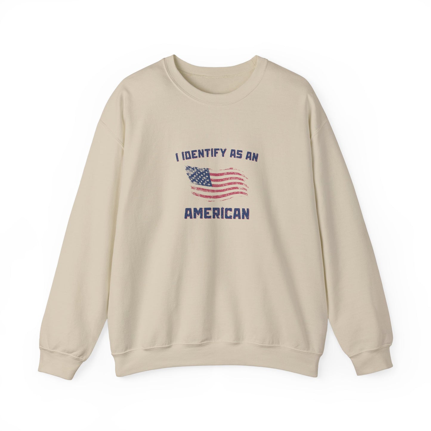 I Identify as American Unisex Heavy Blend™ Crewneck Sweatshirt