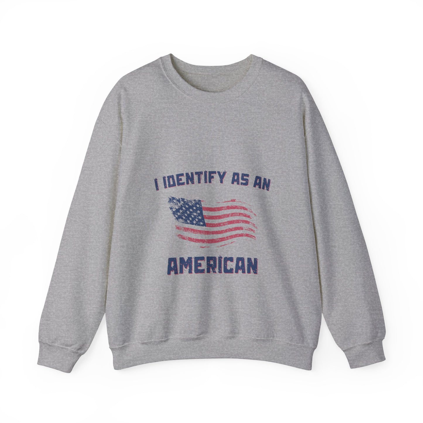 I Identify as American Unisex Heavy Blend™ Crewneck Sweatshirt