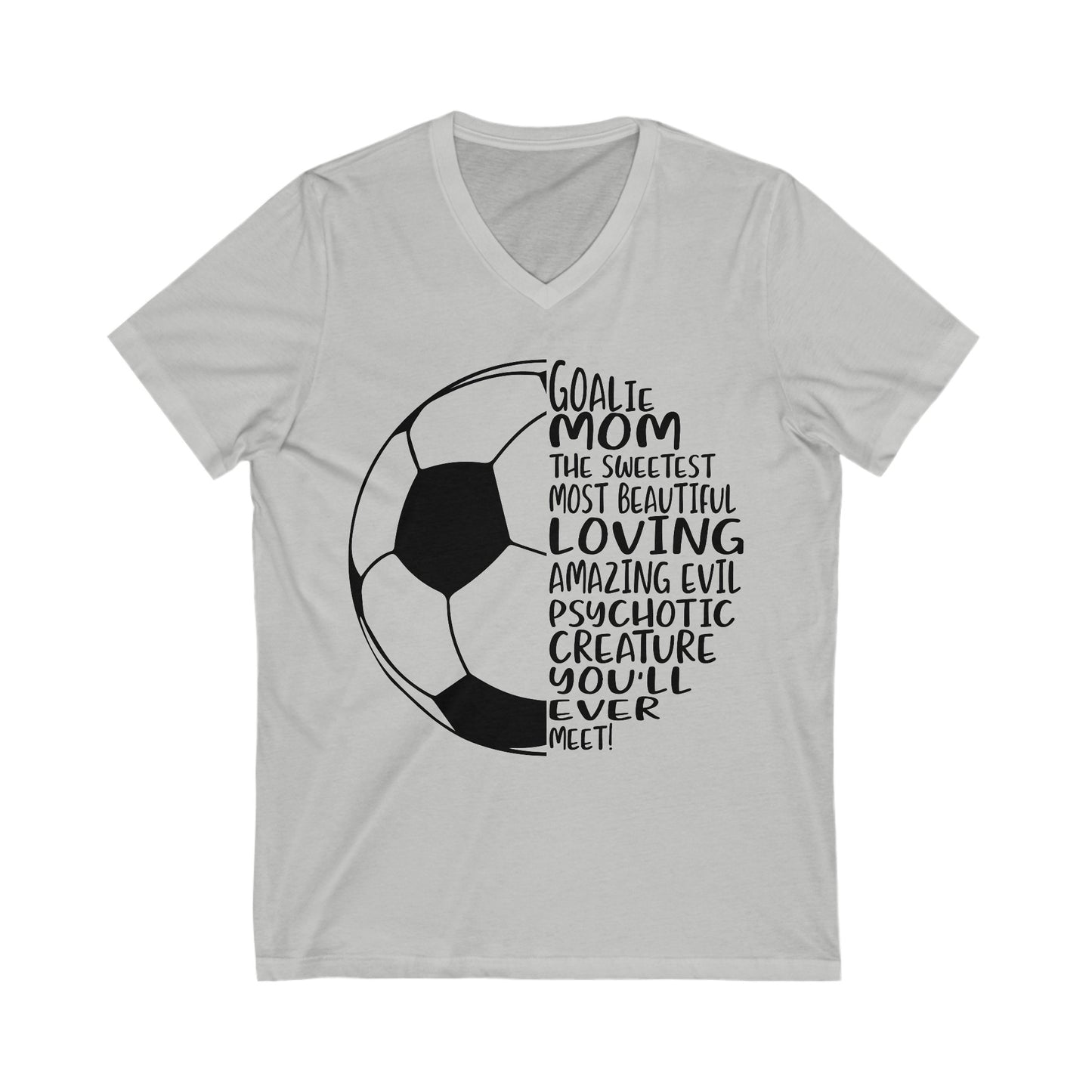 Soccer Mom Unisex Jersey Short Sleeve V-Neck Tee