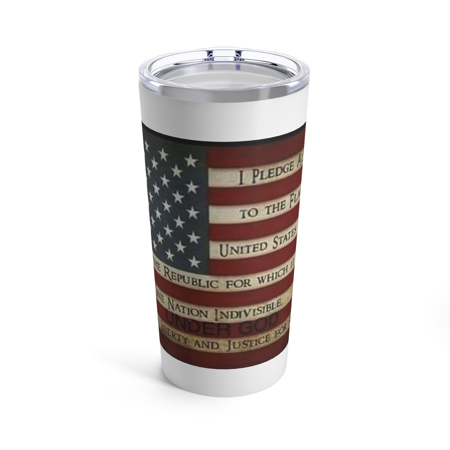 Pledge Flag Tumbler 20oz