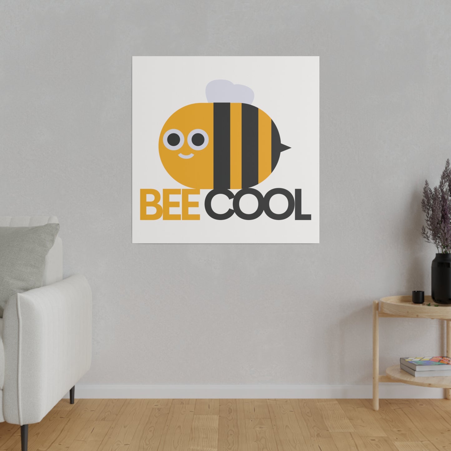 Bee Cool Matte Canvas, Stretched, 0.75"