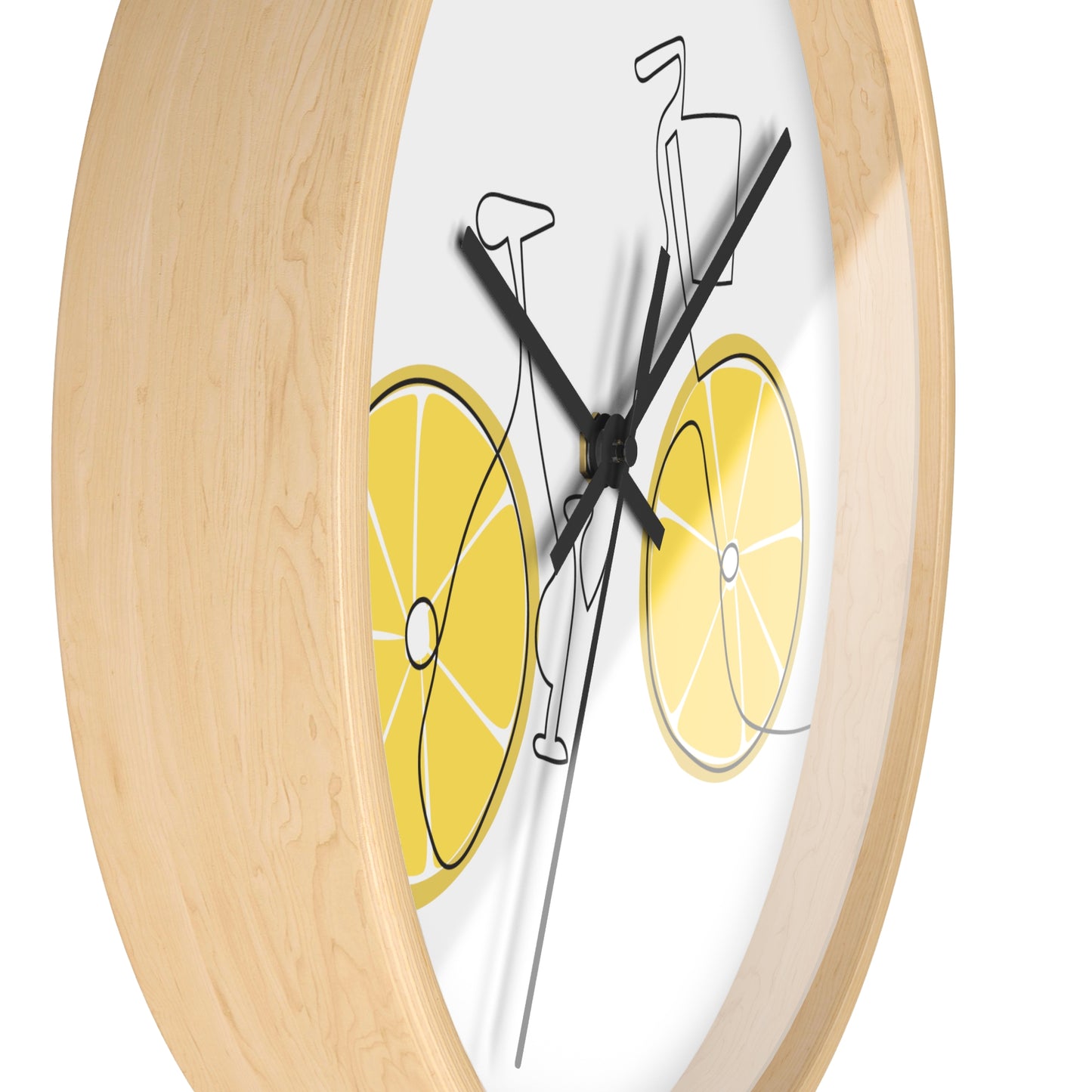 Lemon Wheel Bike Wall Clock