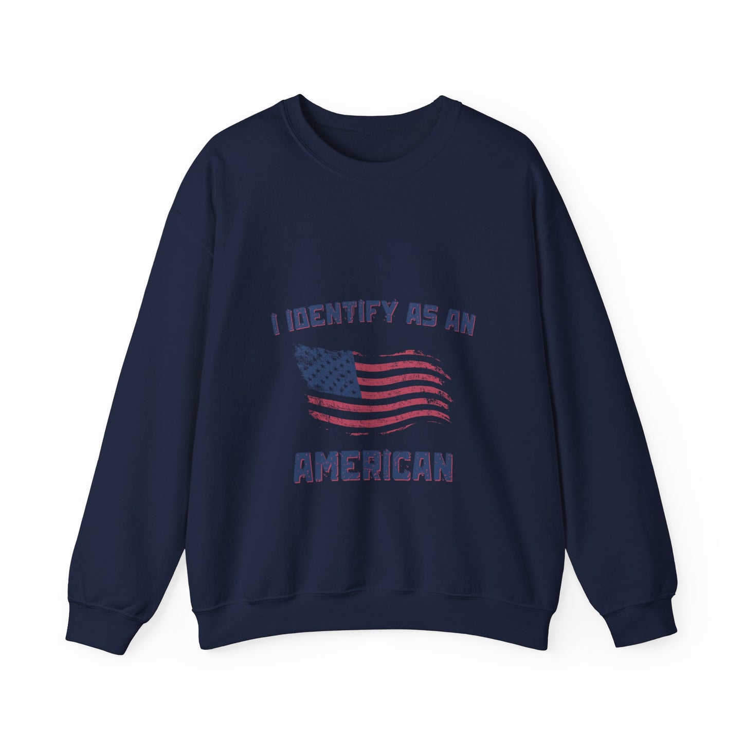 I Identify as American Unisex Heavy Blend™ Crewneck Sweatshirt