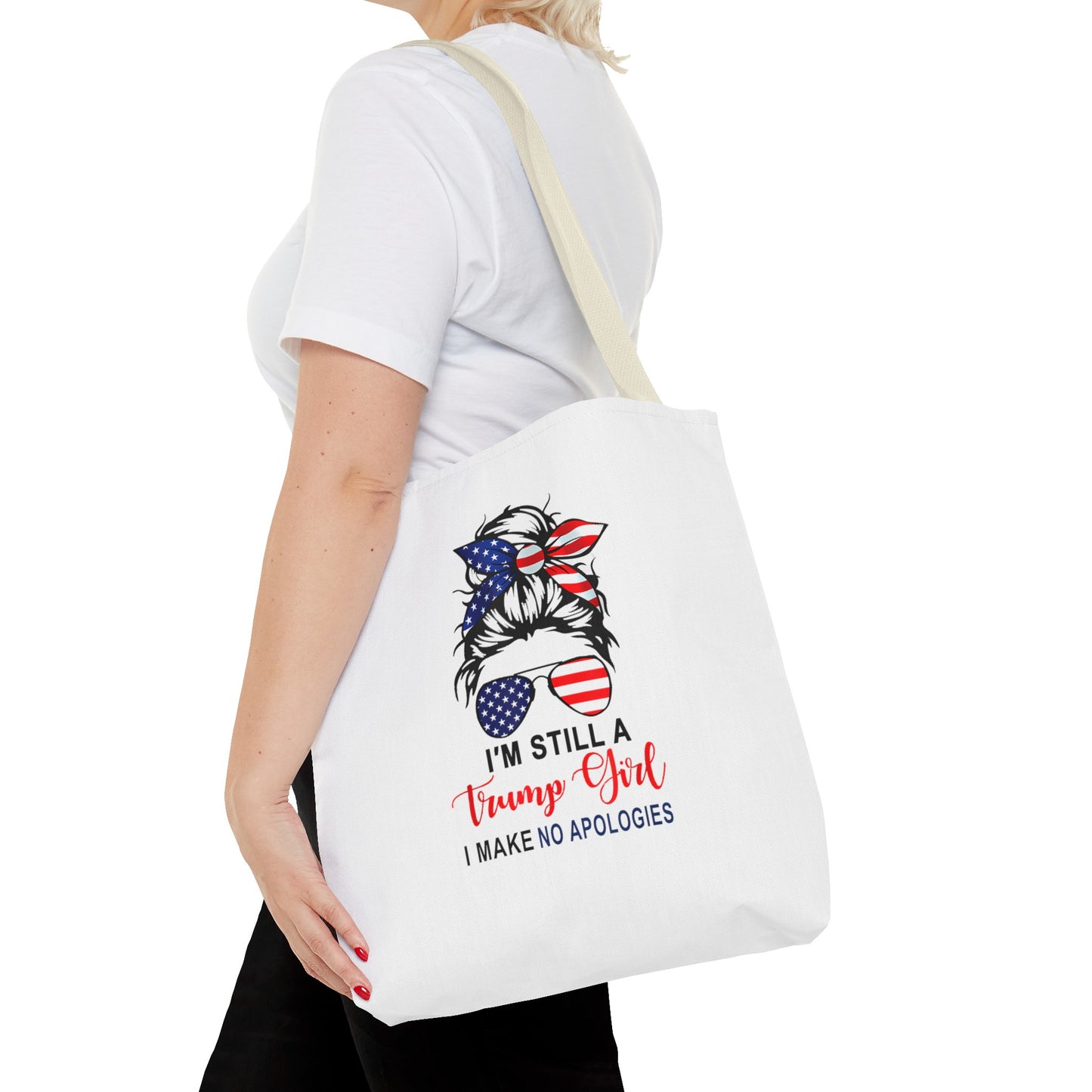 Trump Girl No Apologies Tote Bag (AOP)