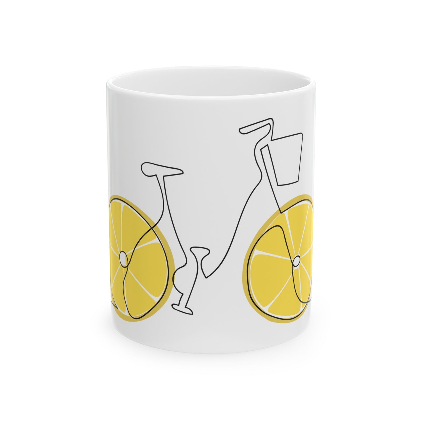 Lemon Wheels Ceramic Mug, (11oz, 15oz)