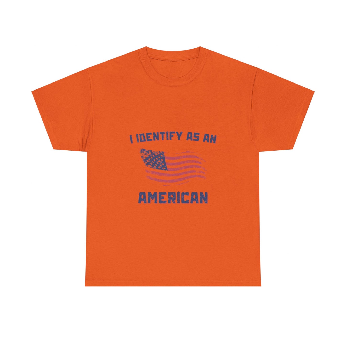 I Identify American Unisex Heavy Cotton Tee