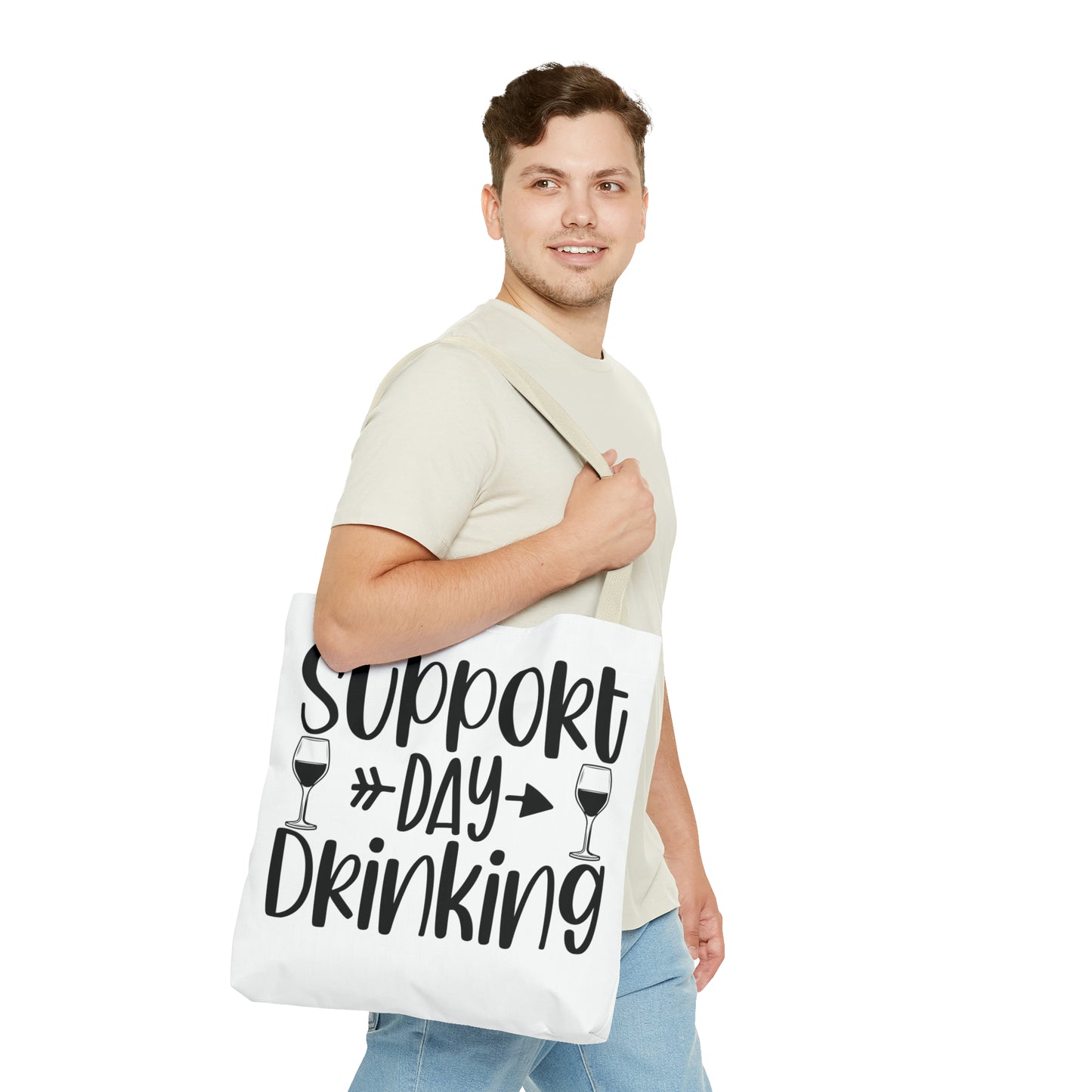 Support Day Drinking Tote Bag (AOP)