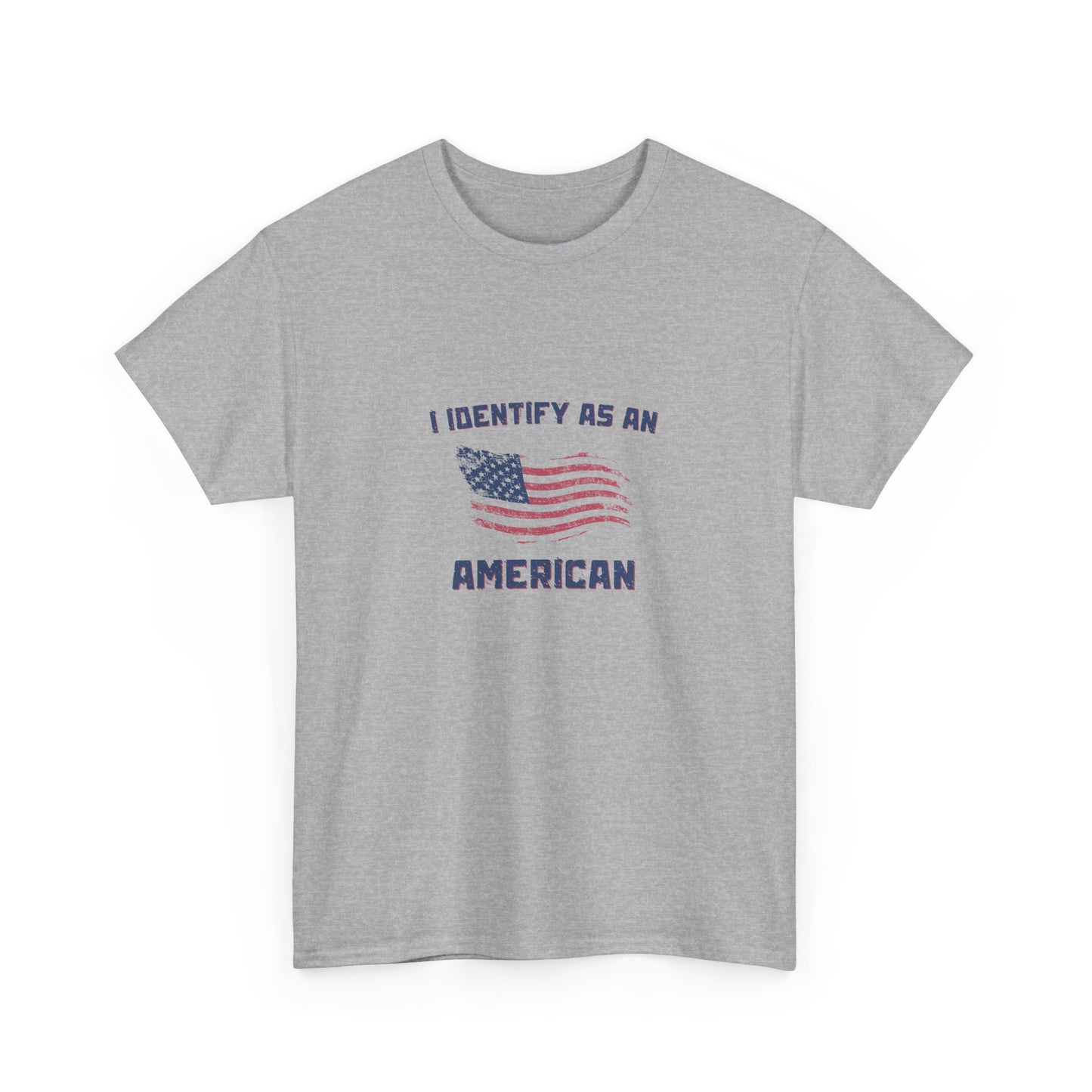 I Identify American Unisex Heavy Cotton Tee