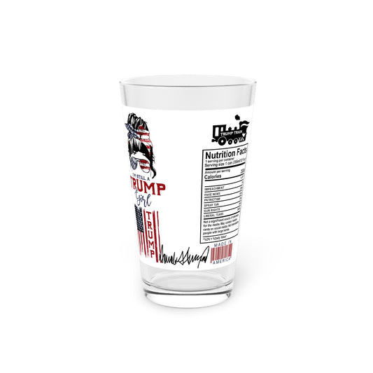 Trump Girl Pint Glass, 16oz