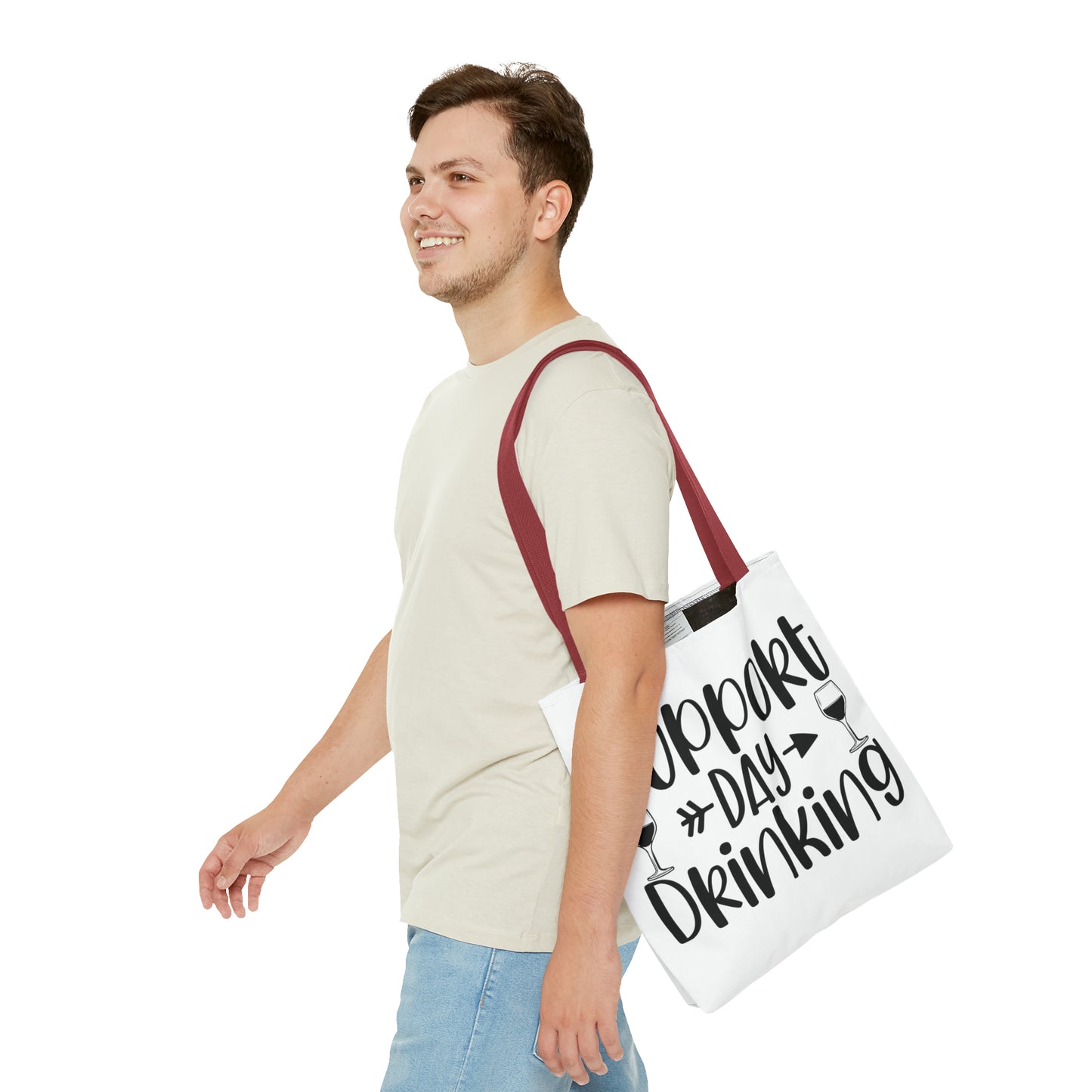 Support Day Drinking Tote Bag (AOP)