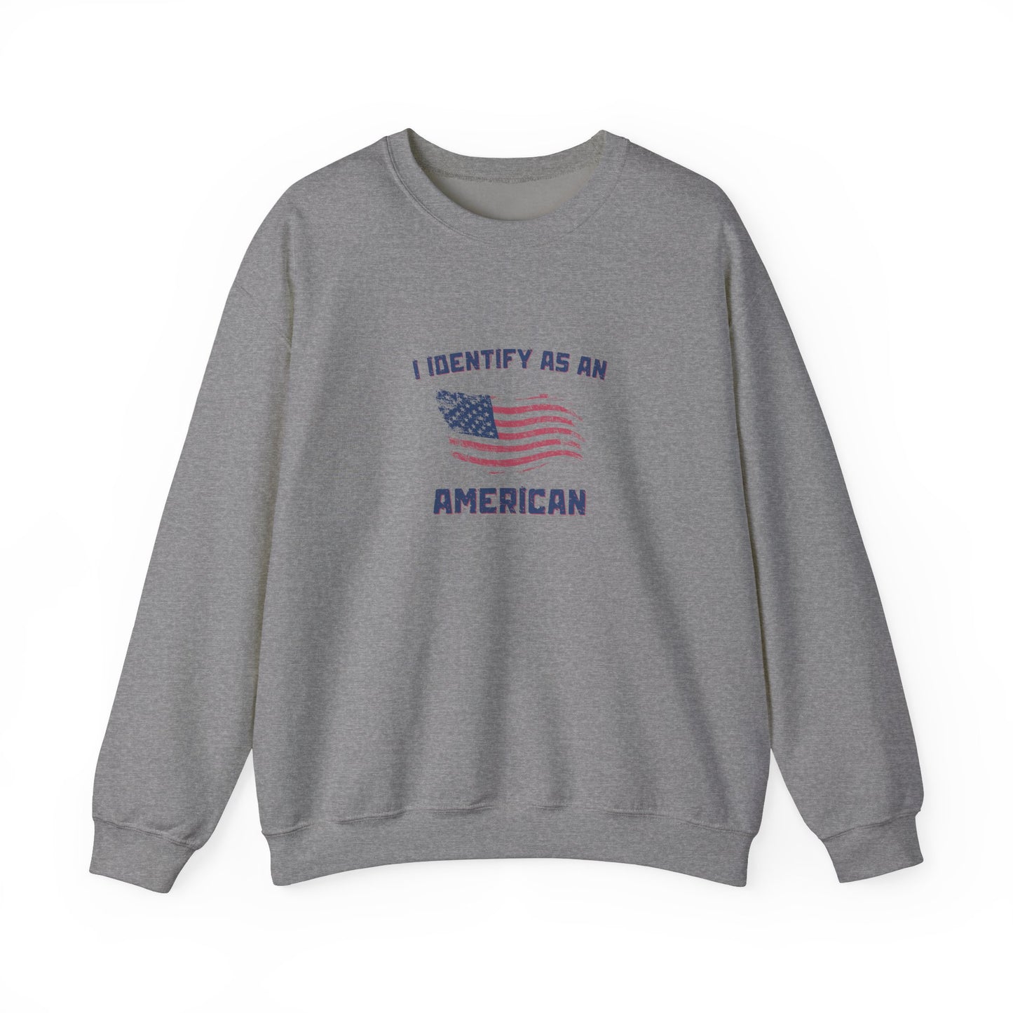 I Identify as American Unisex Heavy Blend™ Crewneck Sweatshirt