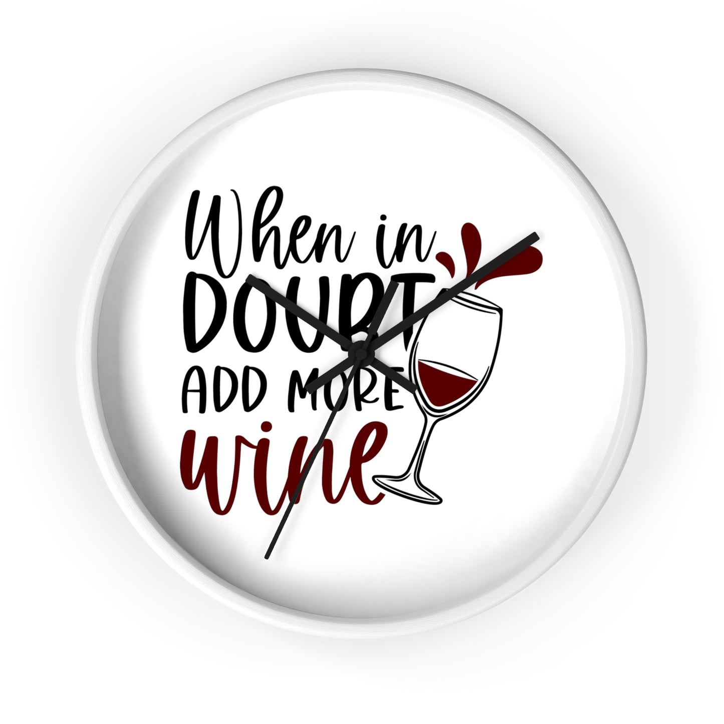 ....Add Wine Wall Clock