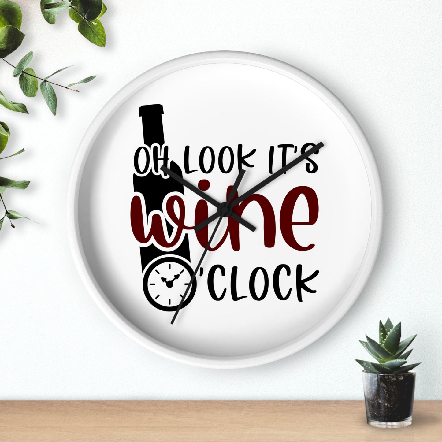 Wine O'Clock Wall Clock