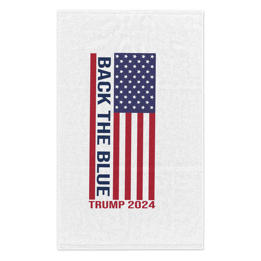 Trump Back The Blue Rally Towel, 11x18