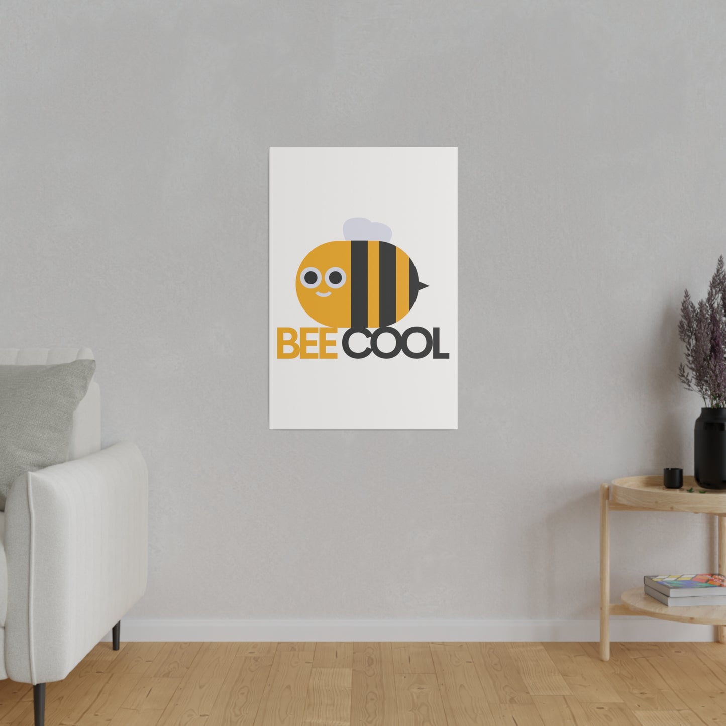 Bee Cool Matte Canvas, Stretched, 0.75"