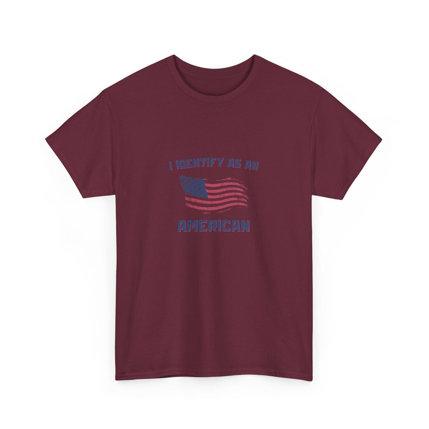 I Identify American Unisex Heavy Cotton Tee