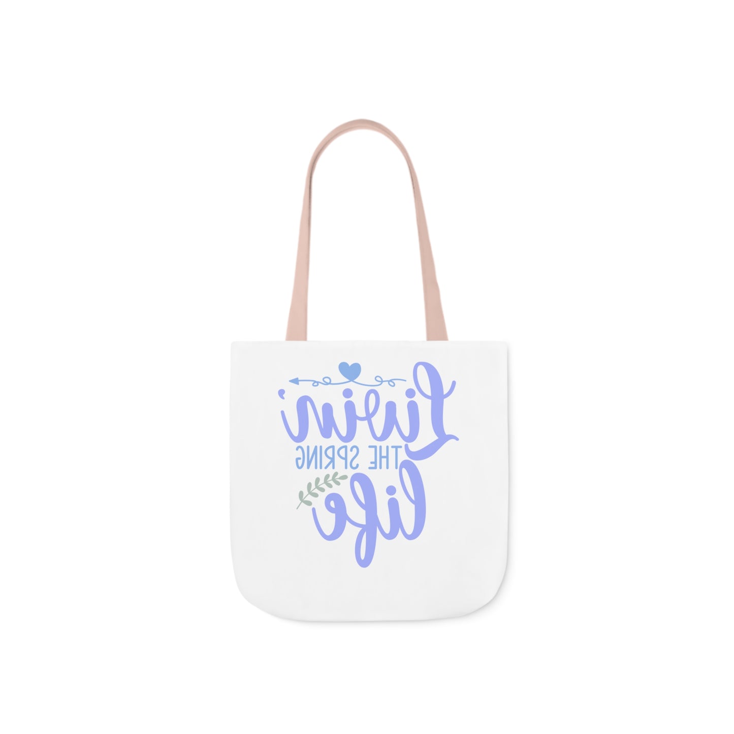 Livin' The Spring Life Canvas Tote Bag, 5-Color Straps