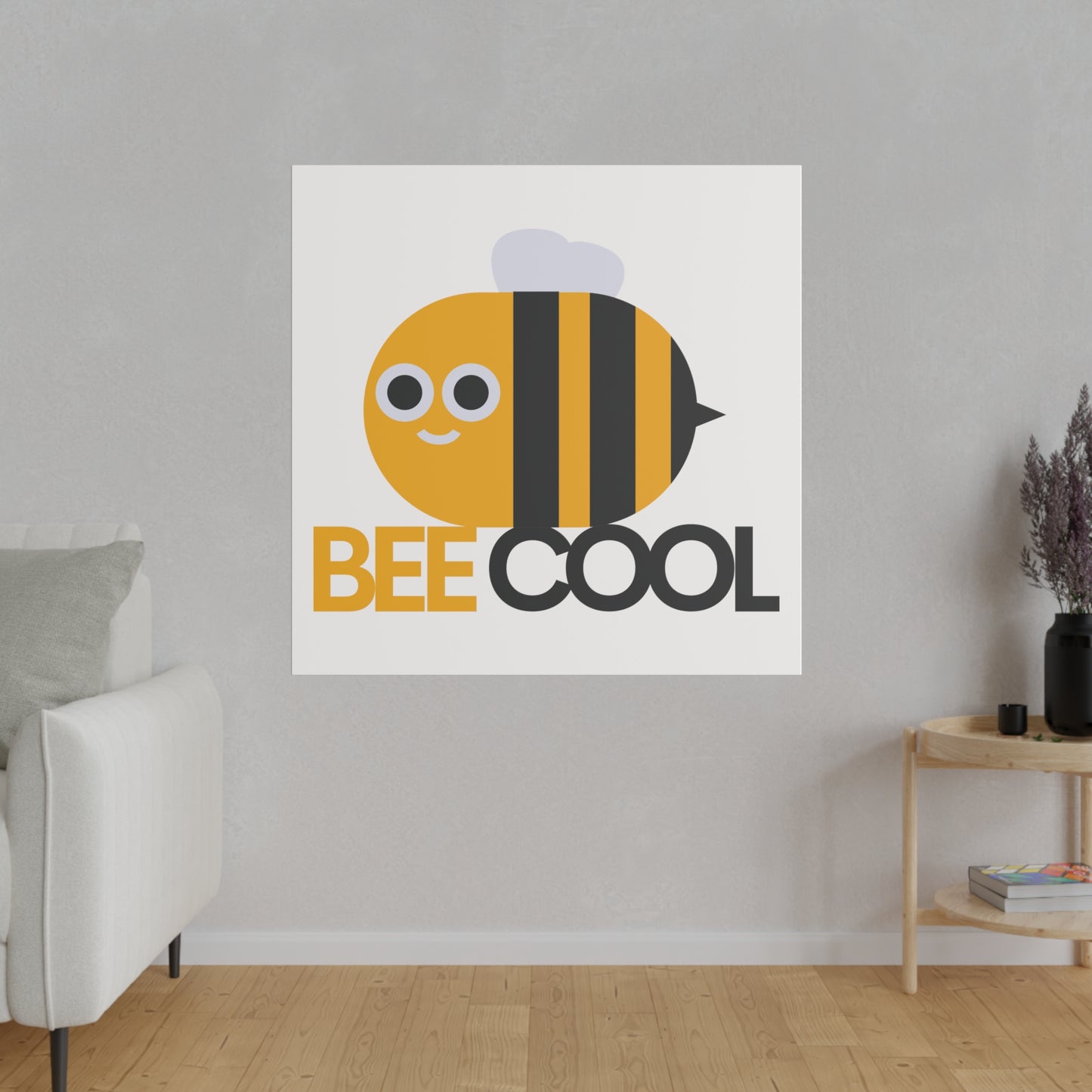 Bee Cool Matte Canvas, Stretched, 0.75"