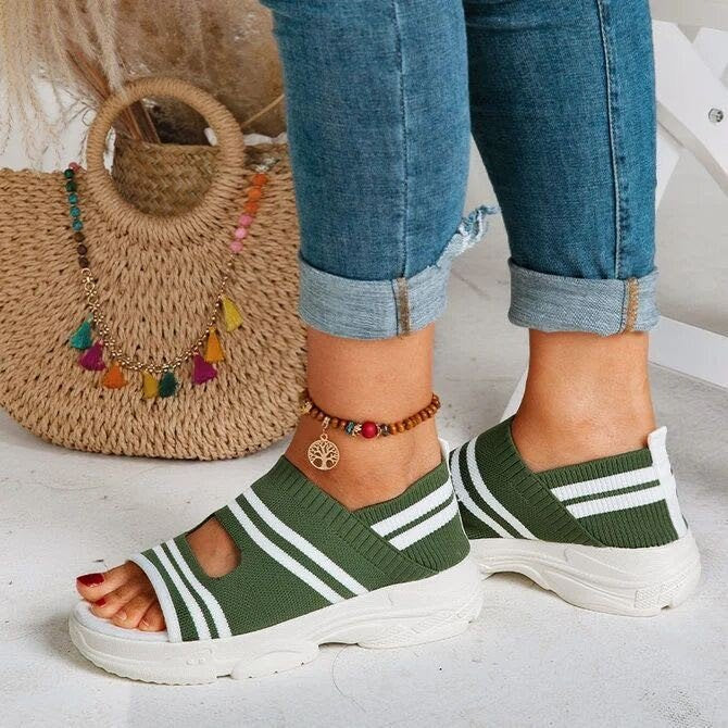 Women's knitted sandals